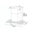 Coifa Parede Cristal Suggar Vidro Aço Inox 90cm 127V